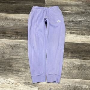 Nike Sportswear Lavender Womens S Club Fleece Jogger Sweat Swoosh Activewear